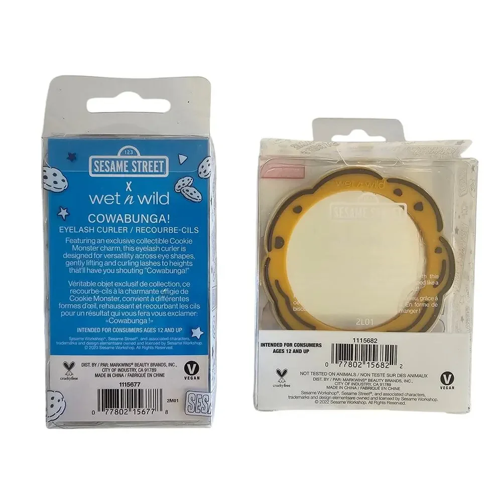 3 WET n WILD Lot SESAME STREET Limited Edition Makeup Brush Mirror Lash Curler - Picture 6 of 7